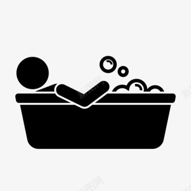 洗澡洗澡时间浴缸图标图标