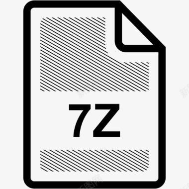 7z文件扩展名格式图标图标
