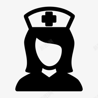 护士助理女护士图标图标