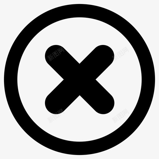 关闭标记图标svg_新图网 https://ixintu.com 关闭标记