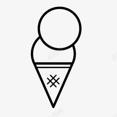 冰淇淋筒食品05图标图标
