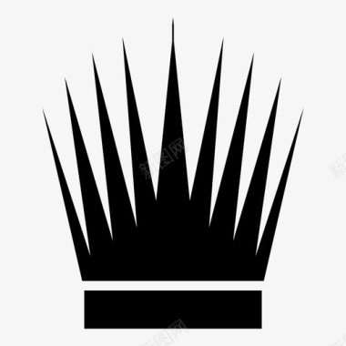 皇冠国王皇室图标图标