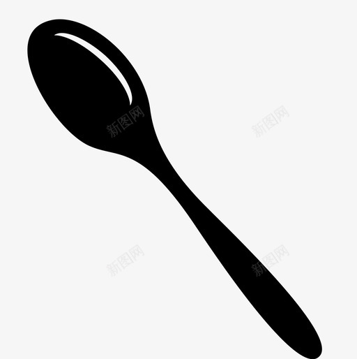 勺子配件炊具图标svg_新图网 https://ixintu.com 勺子 厨房工具 汤匙 炊具 配件