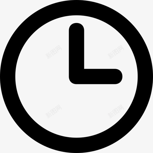 时钟时间计时器图标svg_新图网 https://ixintu.com 手表 时钟 时间 符号平滑线图标 计时器
