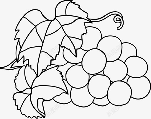 葡萄香料水果图标svg_新图网 https://ixintu.com 水果 水果和蔬菜概述 葡萄 葡萄汁 香料