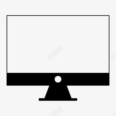 电脑屏幕平板电视显示器图标图标