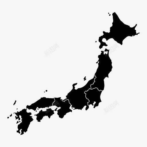 日本地图亚洲国家图标svg_新图网 https://ixintu.com 东京 亚洲 国家 地区 日本卡通地图 日本地图