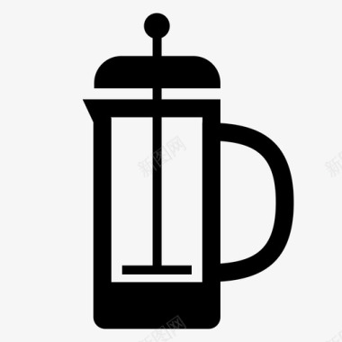 法国出版社咖啡馆咖啡图标图标