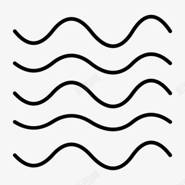 大海海浪图标图标