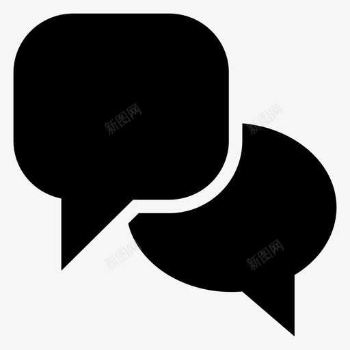 语音气泡通信对话图标svg_新图网 https://ixintu.com 对话 思考 消息 聊天消息字形 语音气泡 谈话 通信