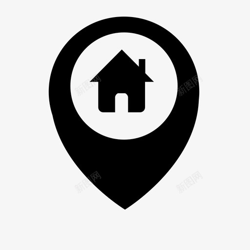 地图找房svg_新图网 https://ixintu.com 地图找房 icon-mapHouse