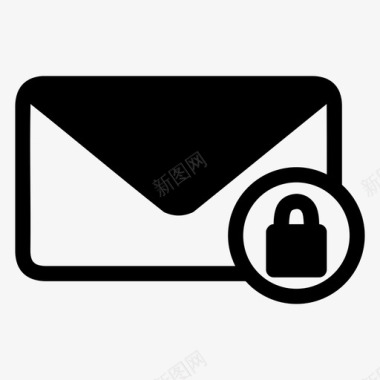 电子邮件安全电子邮件受保护电子邮件图标图标
