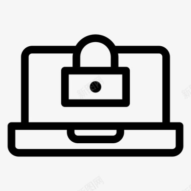 网络安全锁电脑密码图标图标