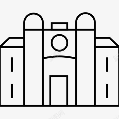 摩纳哥建筑地标图标图标