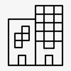 建筑酒店公寓建筑酒店图标高清图片