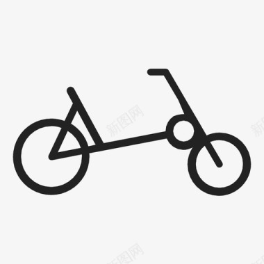 横卧自行车移动车辆图标图标