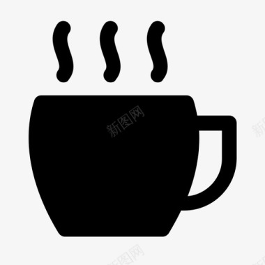 热饮咖啡杯子图标图标