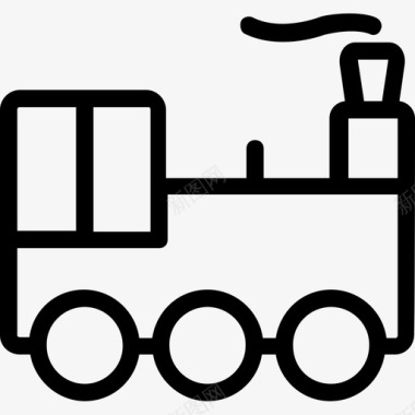 机车发动机蒸汽机图标图标
