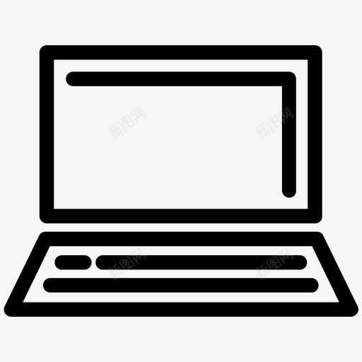 笔记本电脑个人电脑图标svg_新图网 https://ixintu.com 个人电脑 商务 技术 电脑 笔记本