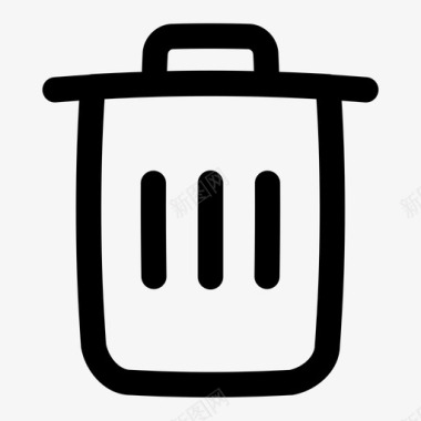 垃圾桶移除用户界面图标图标