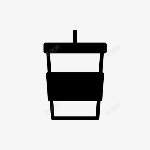 外卖咖啡图标svg_新图网 https://ixintu.com 外卖咖啡