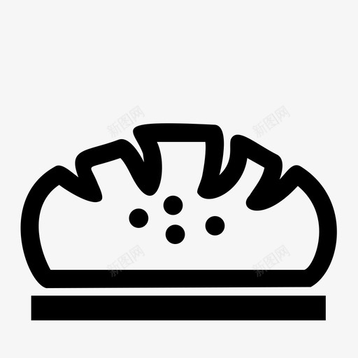 面包面包房食品图标svg_新图网 https://ixintu.com 软面包 面包 面包房 食品