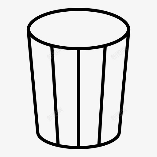 垃圾桶垃圾处理图标svg_新图网 https://ixintu.com 垃圾处理 垃圾桶