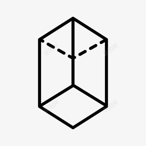 盒三维纸板图标svg_新图网 https://ixintu.com 三维 几何 几何系列 盒 立方体 纸板