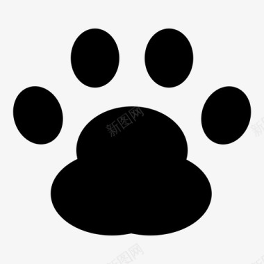 爪印动物宠物图标图标