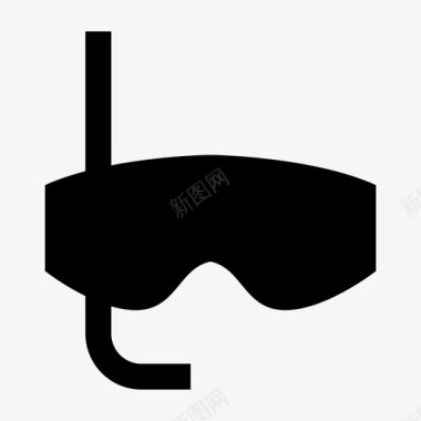 潜水面罩护目镜潜水图标图标