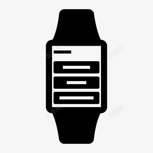 applewatch菜单操作按钮图标svg_新图网 https://ixintu.com applewatch菜单 smartwatch线框 按钮 操作