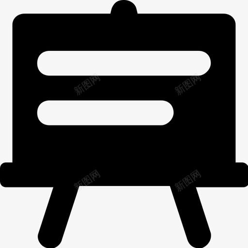 白板黑板教室图标svg_新图网 https://ixintu.com 学校和教育字形图标 教室 画架 白板 黑板