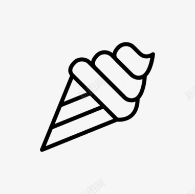 冰淇淋冰激凌甜点图标图标