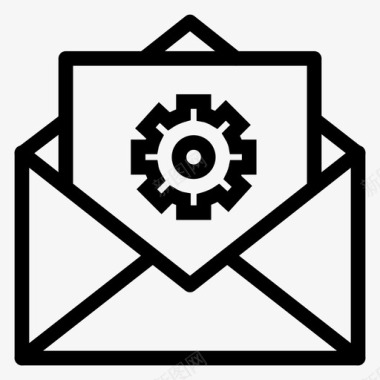 电子邮件联系人装备图标图标