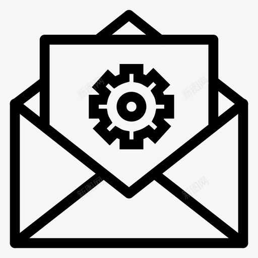 电子邮件联系人装备图标svg_新图网 https://ixintu.com 信件 信息 电子邮件 电子邮件线路 联系人 装备