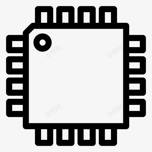单片机中央处理器显卡图标svg_新图网 https://ixintu.com 中央处理器 功能 单片机 显卡 硬件性能