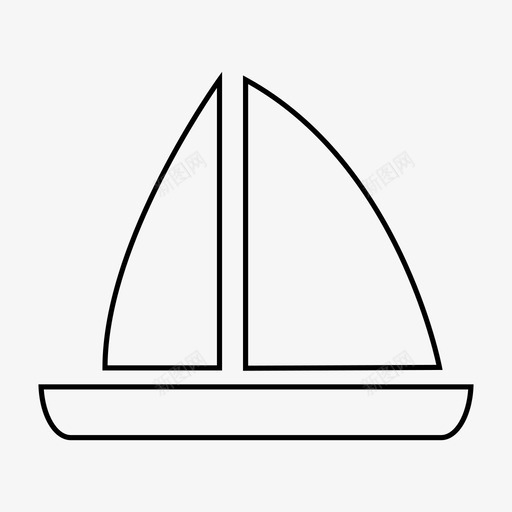 帆船船船艇图标svg_新图网 https://ixintu.com 帆船 船 船艇 车辆