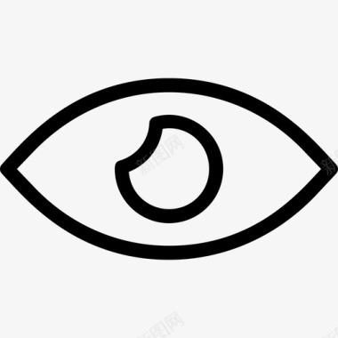 眼睛身体部分人眼图标图标