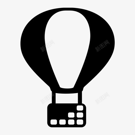 热气球热空气飞行员图标svg_新图网 https://ixintu.com 热气球 热空气 运输 风 飞行员
