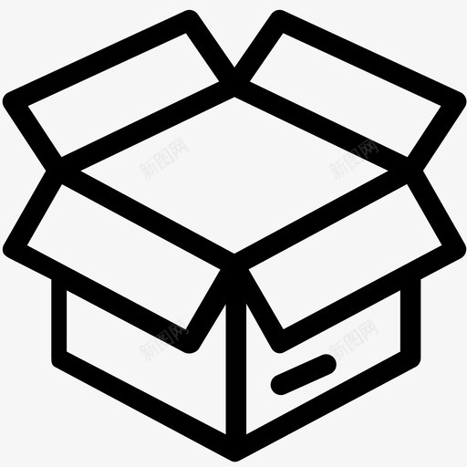 快递开箱包装图标svg_新图网 https://ixintu.com 包装 发货 商务电子商务物流概述 开箱 快递 时间