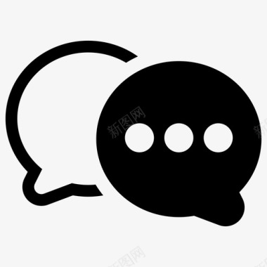 聊天客户支持语音泡泡图标图标
