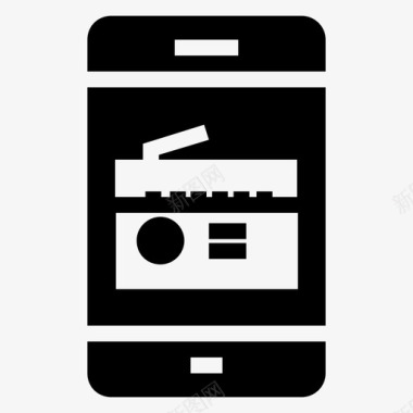 手机iphone收音机图标图标
