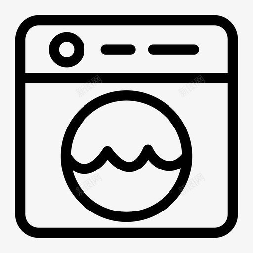 洗衣机烘干机图标svg_新图网 https://ixintu.com 洗衣机 烘干机