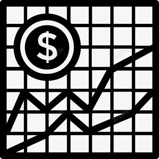 金融商业图经济图图标svg_新图网 https://ixintu.com 商业图 折线图 经济图 统计 金融 银行和金融实心图标