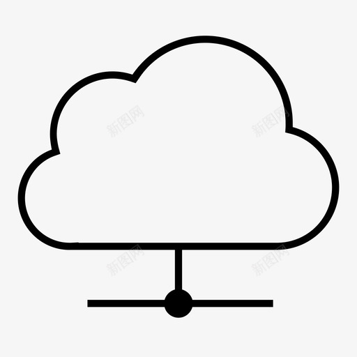 云系统云存储图标svg_新图网 https://ixintu.com 云存储 云系统