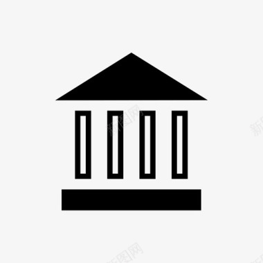 建筑艺术银行图标图标