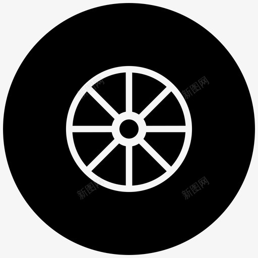 方向盘商用轮胎图标svg_新图网 https://ixintu.com 商用 方向盘 轮胎