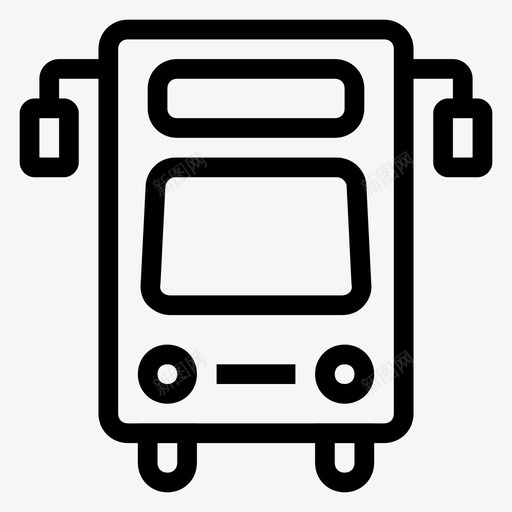 巴士学校交通图标svg_新图网 https://ixintu.com 交通 学校 巴士 教育线路图标 旅行 面包车