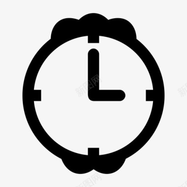 时钟闹钟钟面图标图标