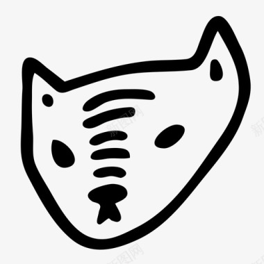 斑猫猫脸小猫图标图标